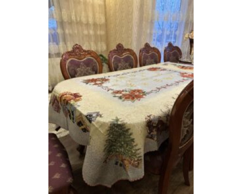 Скатертина новорічна 150х220